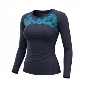 MEC NWOT athletic long sleeve with goggle/sunglass wipe